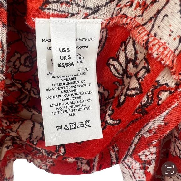 Free People Say The Word Top / Ruby Red Combo Size Small NWT - Picture 12 of 12